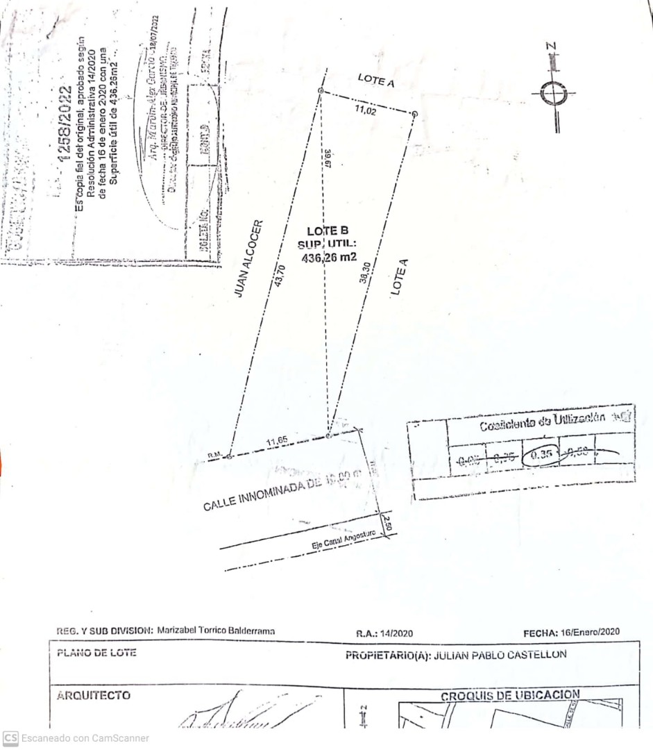 Terreno $us.59.000.- OFERTA!!! LOTE URBANO SUP.436M2 Z/ KANARANCHO TIQUIPAYA Foto 1