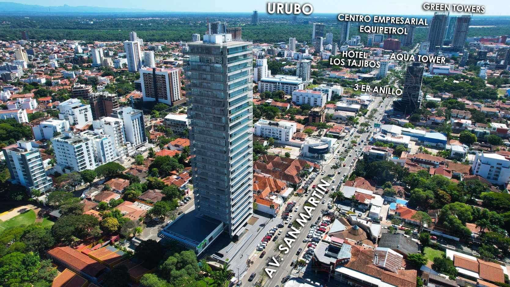 Oficina en Equipetrol en Santa Cruz de la Sierra 2 dormitorios 2 baños 1 parqueos Foto 2