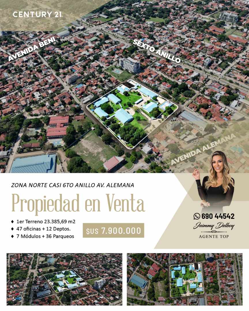 Oficina en Venta6to anillo alemana 47 dormitorios 23 baños 13 parqueos Foto 2