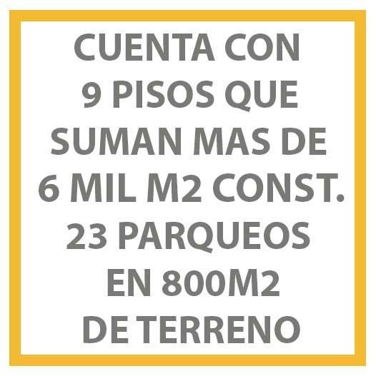 Edificio en VentaEDIFICIO DE 
OFICINAS EN VENTA EN SOPOCACHI
EXCELENTE OPORTUNIDAD UNA GRAN INVERSIÓN 44 dormitorios 26 baños 23 parqueos Foto 2