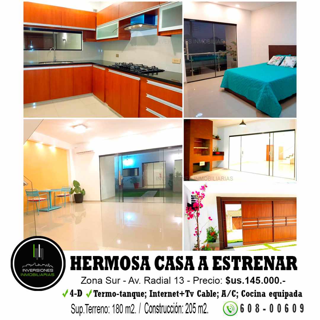 Casa en VentaRADIAL 13 - HERMOSA CASA A ESTRENAR SÚPER EQUIPADA 4 dormitorios 4 baños 3 parqueos Foto 2