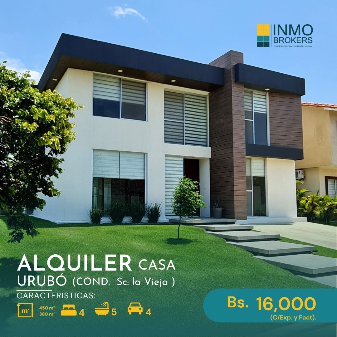 Casa en Urubó en Santa Cruz de la Sierra 4 dormitorios 5 baños 4 parqueos Foto 1