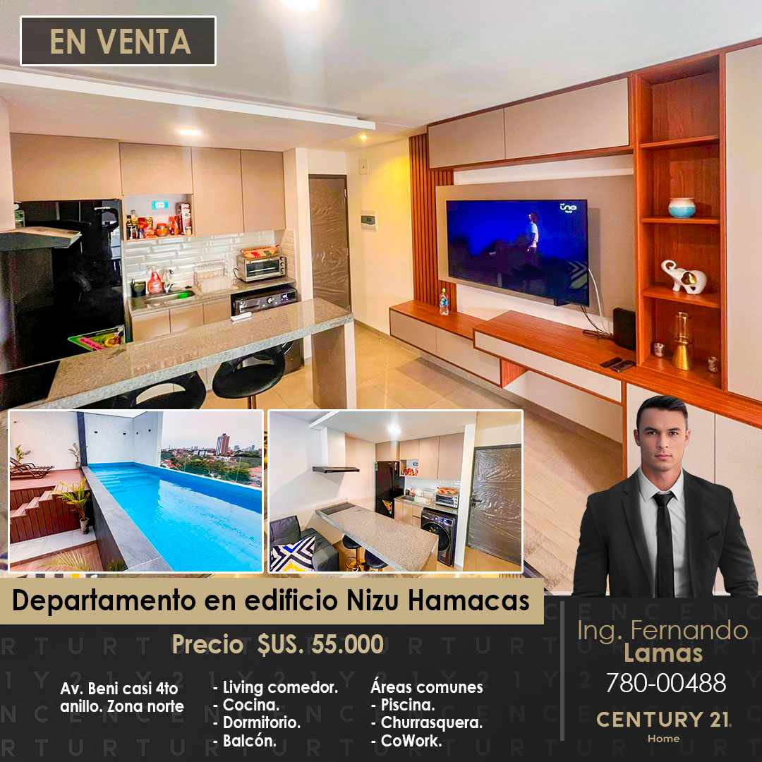 Departamento en VentaAvenida Beni, calle Piso Firme 1 dormitorios 1 baños  Foto 1