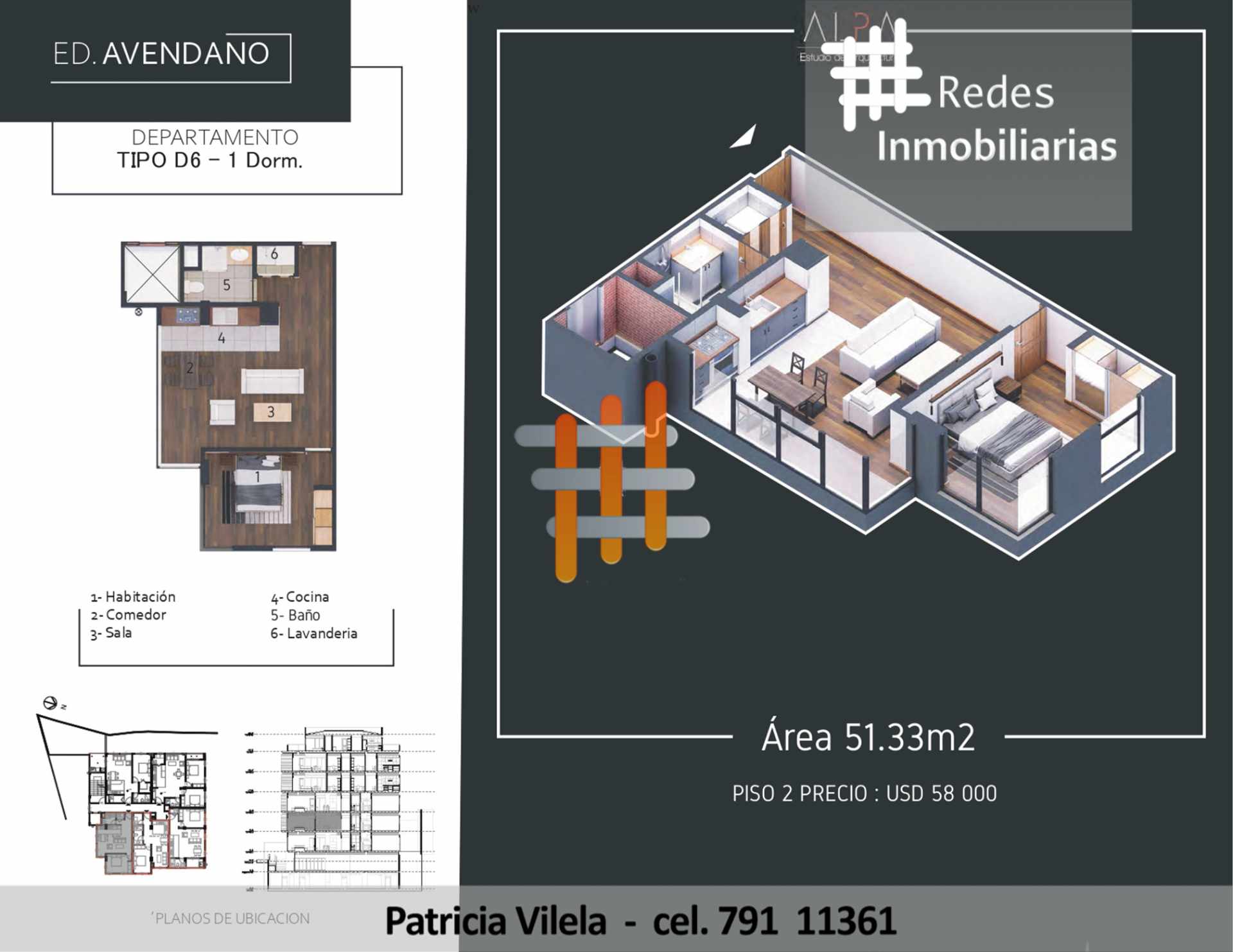 Departamento en VentaHERMOSOS DEPARTAMENTOS A ESTRENAR EN LA ZONA SUR - 1, 2 Y 3 DORMITORIOS 2 dormitorios 1 baños  Foto 8