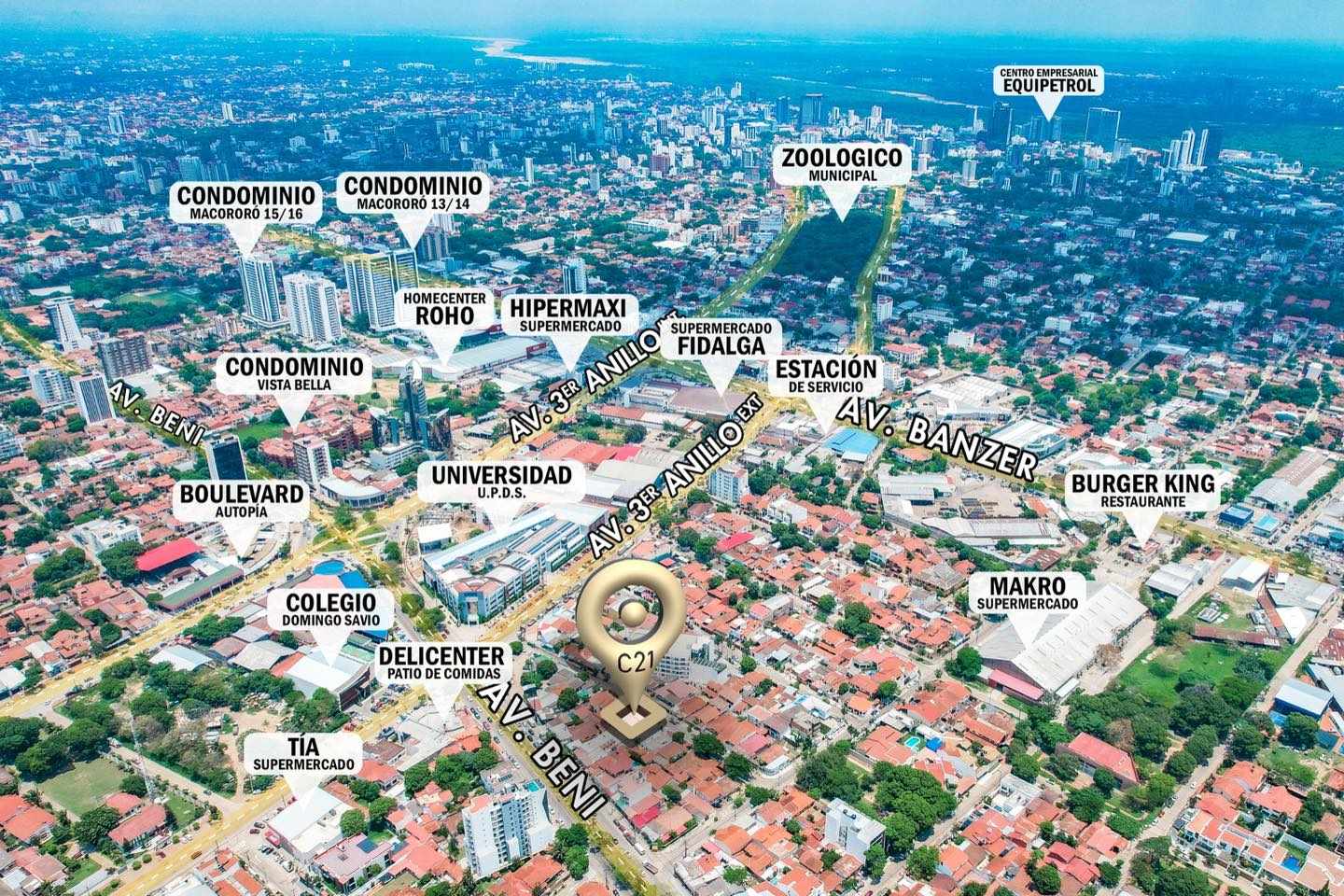 Casa en Entre 3er y 4to anillo Norte en Santa Cruz de la Sierra 6 dormitorios 6 baños 3 parqueos Foto 4