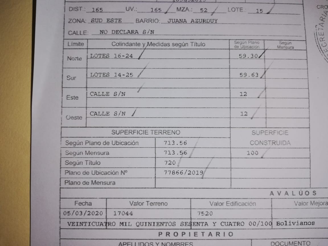 Terreno en Plan 3000 en Santa Cruz de la Sierra    Foto 5