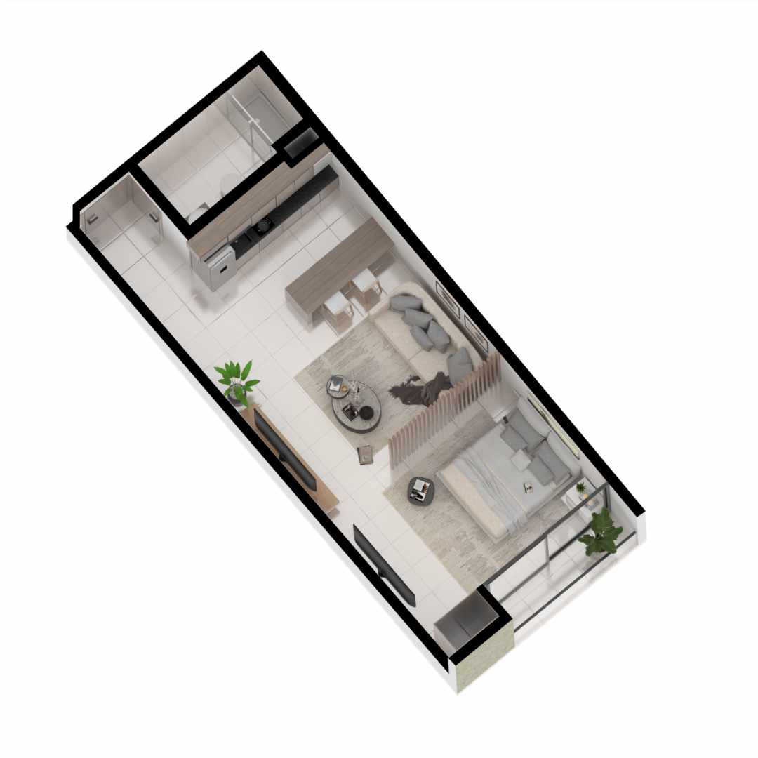 Departamento en Equipetrol en Santa Cruz de la Sierra 1 dormitorios 1 baños  Foto 12