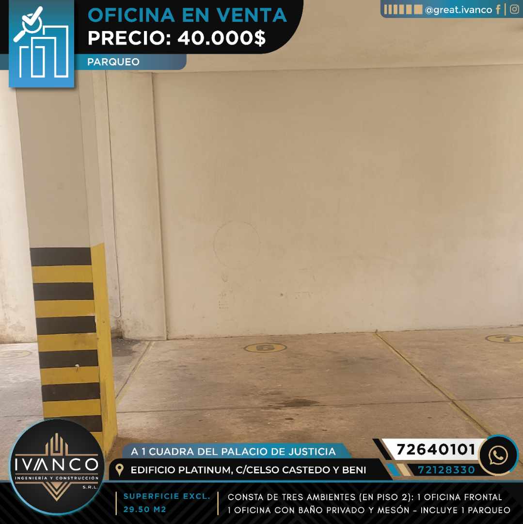 Oficina C/Celso Castedo, a 1 cuadra del Palacio de Justicia Foto 6