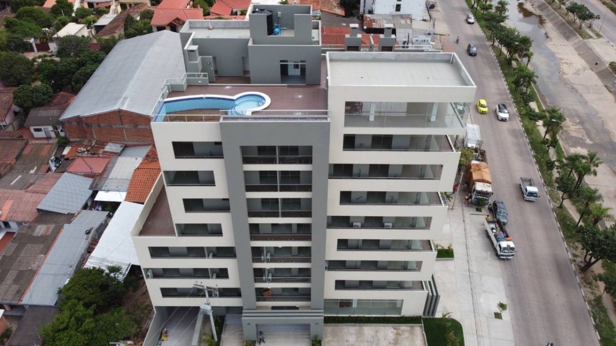 Departamento en Entre 3er y 4to anillo Oeste en Santa Cruz de la Sierra 2 dormitorios 2 baños 1 parqueos Foto 1