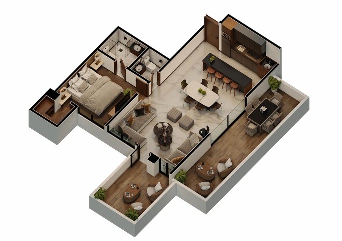 Departamento AMPLIO Y LUJOSO DEPARTAMENTO 1 DORMITORIO.
Calle La Plata (8 Este), Av San Martin, Barrio Equipetrol Foto 1