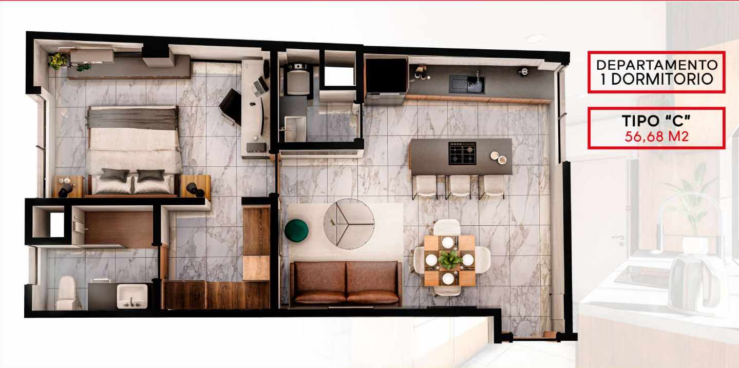 Departamento en VentaEntre Av. Beni y Alemana. Calle Sofía Rodriguez
 Foto 4