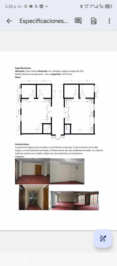 Oficina en AlquilerAv. Camacho, esquina CALLE Loayza No 2347
Edificio Mcal de Ayacucho Foto 1