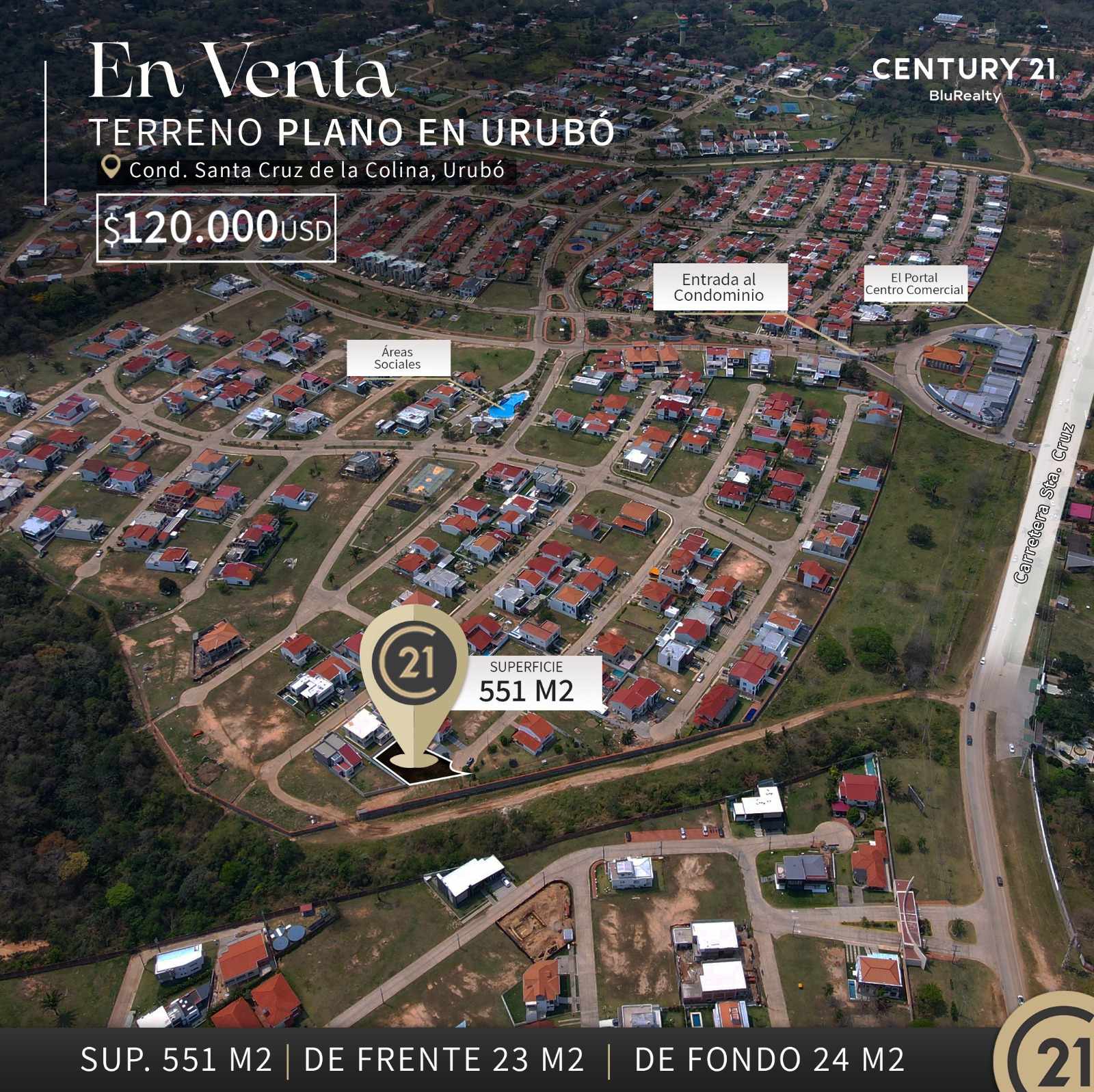 Terreno en VentaTERRENO EN VENTA EN CONDOMINIO SANTA CRUZ DE LA COLINA - URUBO Foto 2