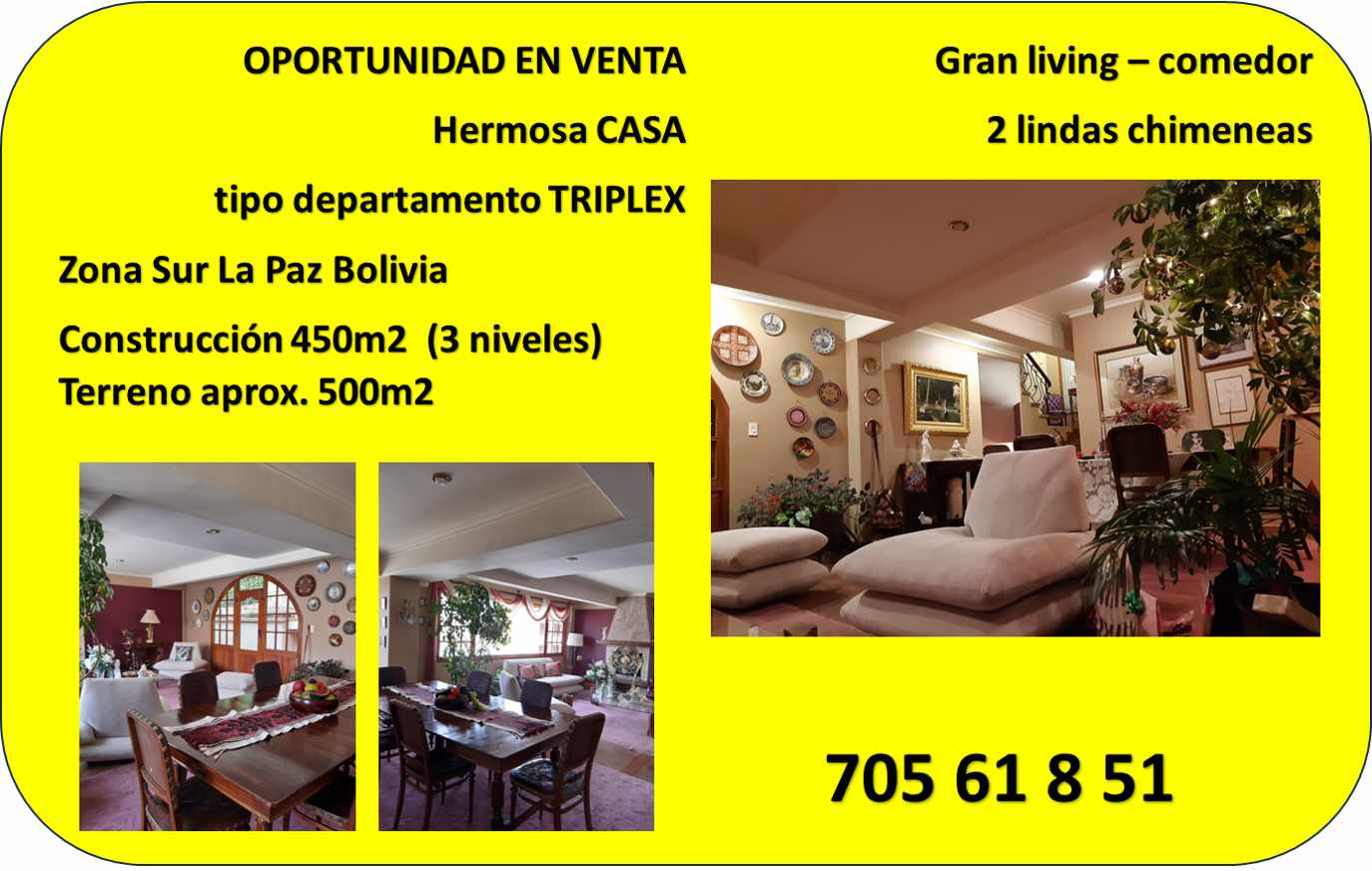 Casa en VentaZona Sur La Paz  4 dormitorios 4 baños 4 parqueos Foto 1