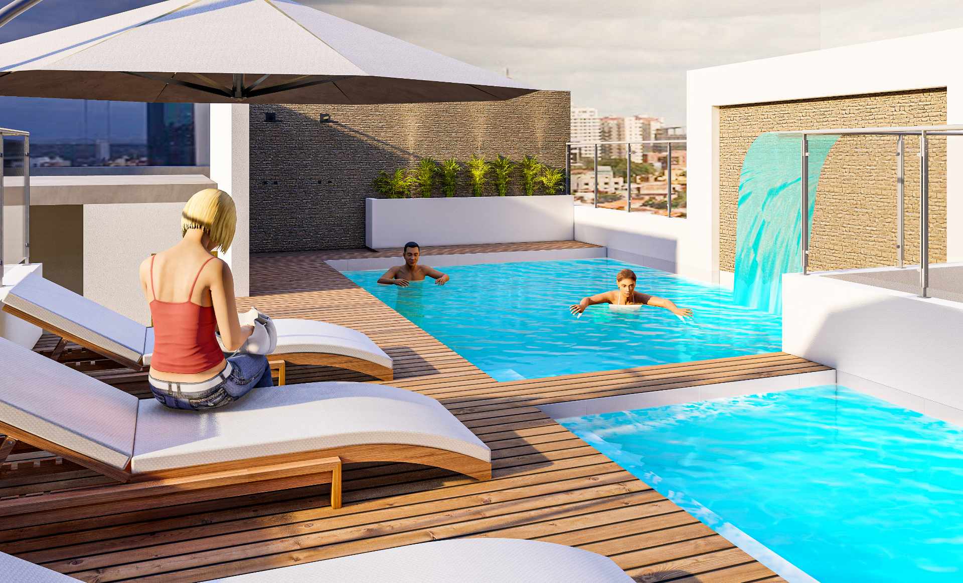 Departamento en Entre 3er y 4to anillo Norte en Santa Cruz de la Sierra 2 dormitorios 2 baños  Foto 8