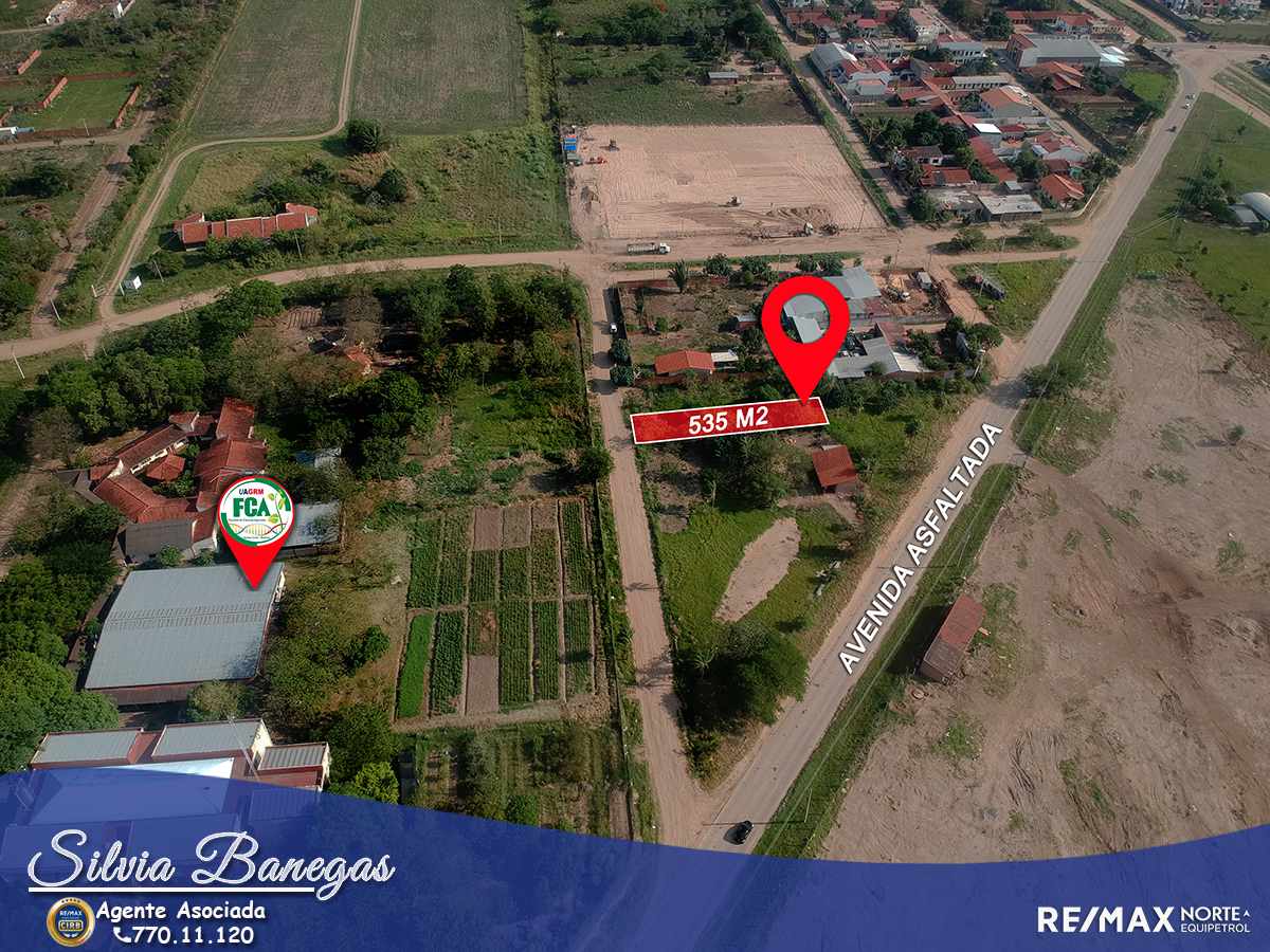 Terreno Zona Norte. Av. Banzer, entrando por La Chonta, pasando el Cond. Las Brisas y Triplex, a media cuadra de avenida asfaltada.Al frente del comedor de la Facultad de Ciencias Agrícolas UAGRM Foto 17