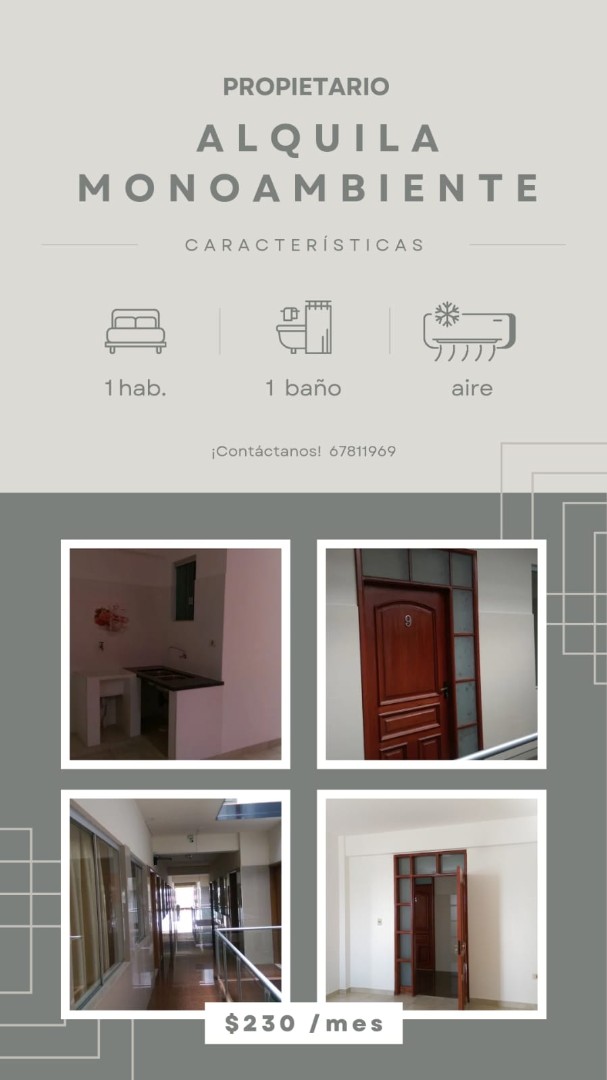 Departamento en AlquilerAVENIDA BRASIL 2do y 3er. anillo (200$)  Foto 2