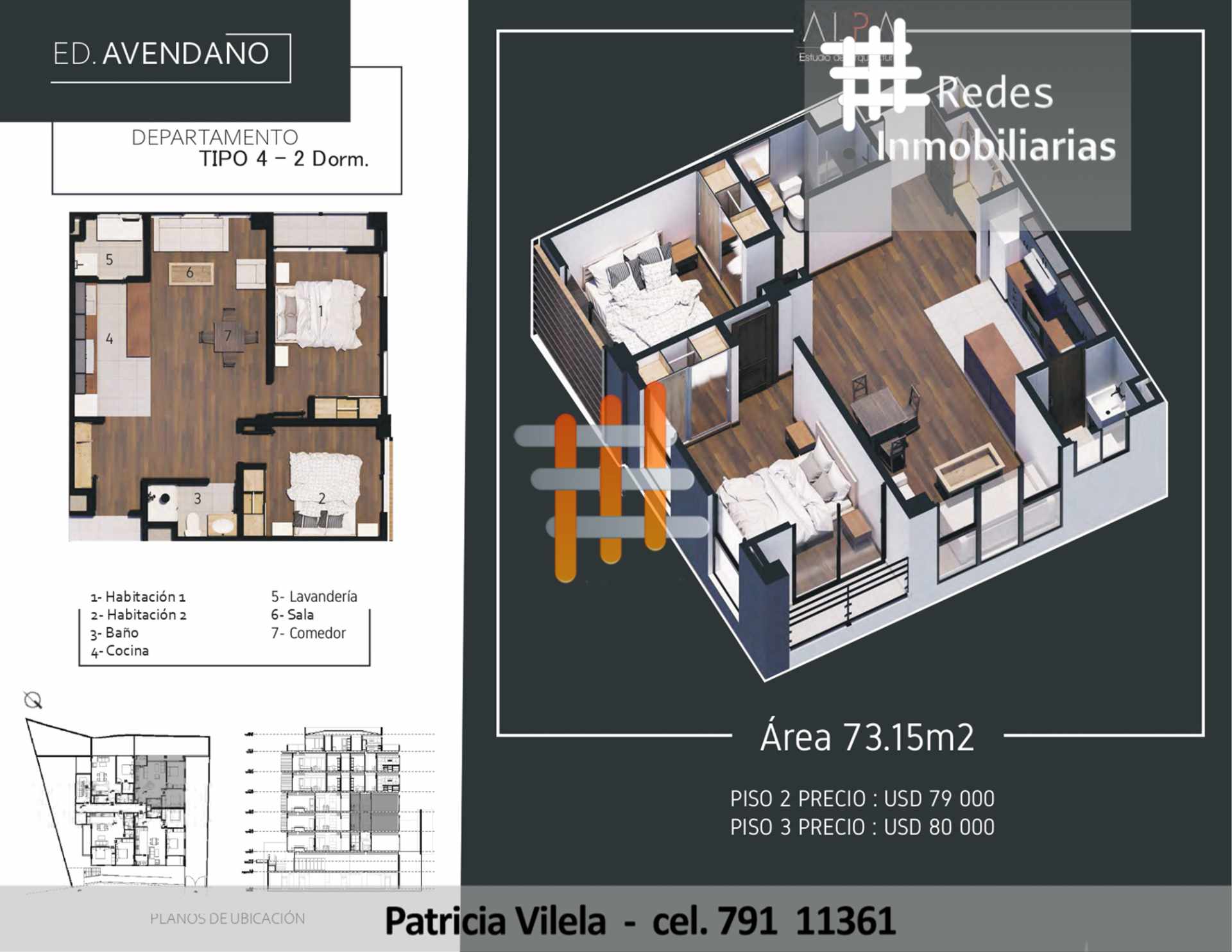 Departamento en VentaHERMOSOS DEPARTAMENTOS A ESTRENAR EN LA ZONA SUR - 1, 2 Y 3 DORMITORIOS 2 dormitorios 1 baños  Foto 15