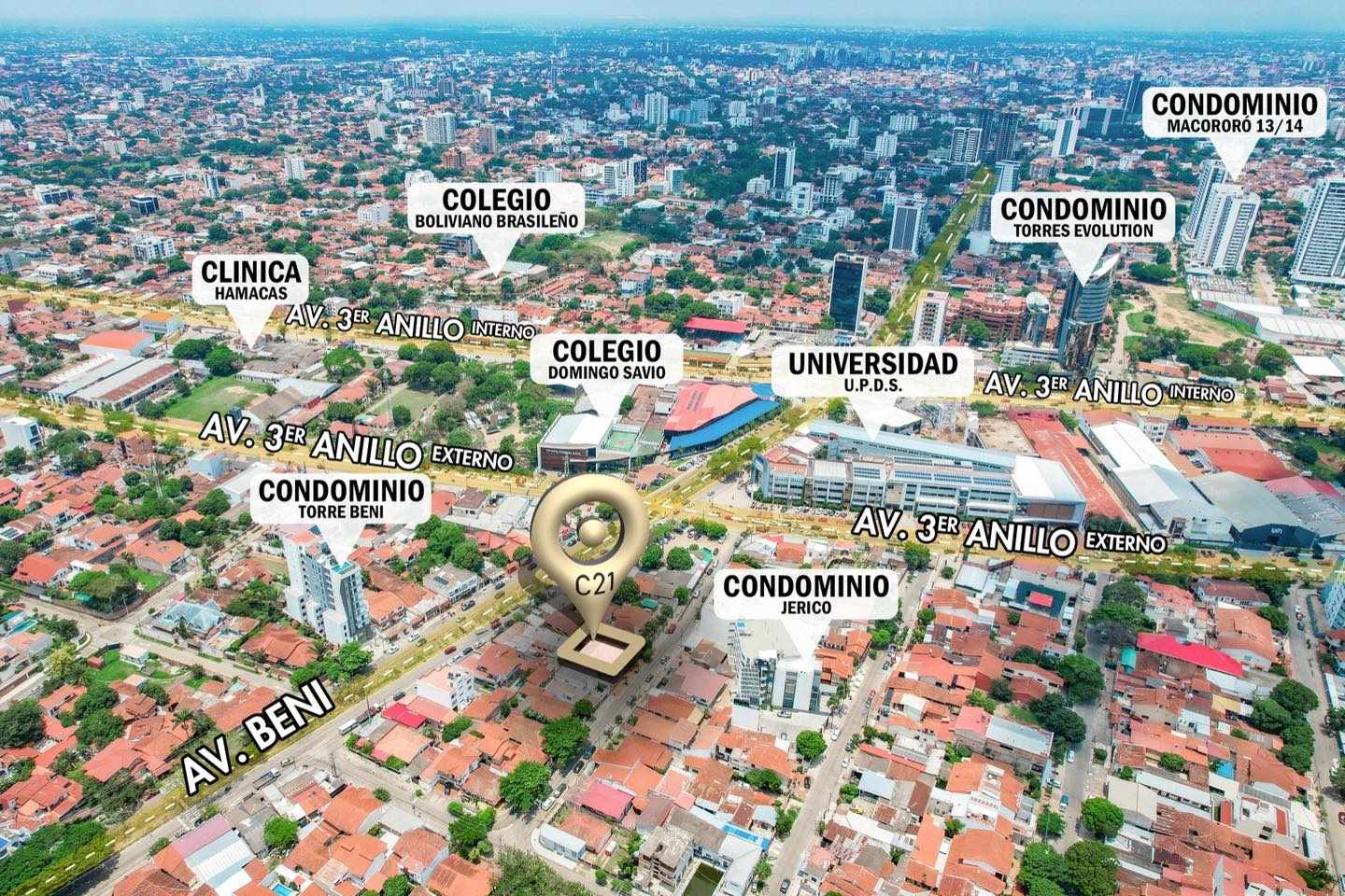 Casa en Entre 3er y 4to anillo Norte en Santa Cruz de la Sierra 6 dormitorios 6 baños 3 parqueos Foto 2