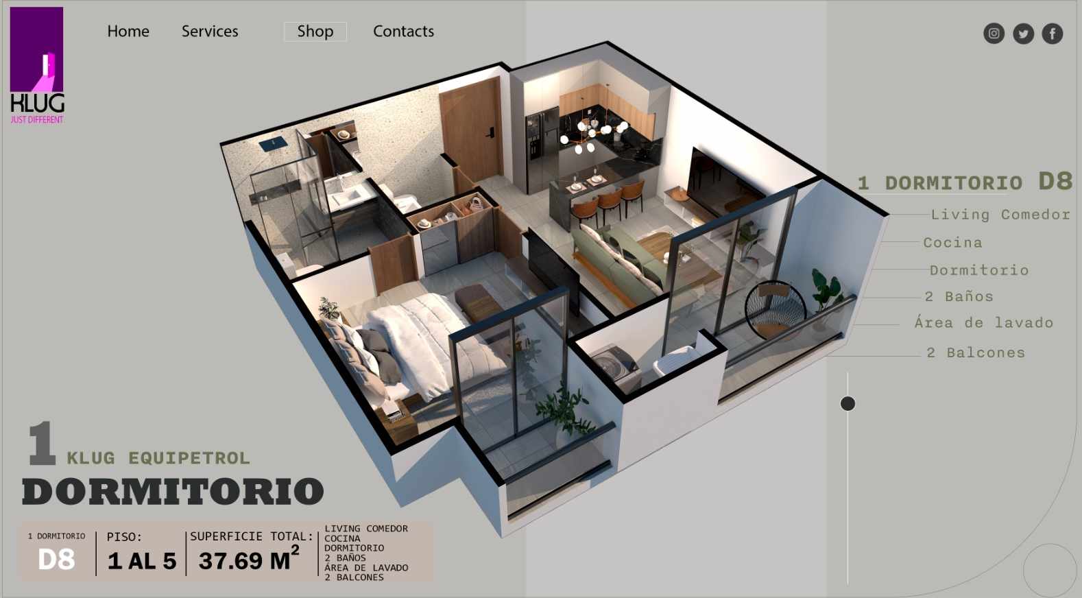 Departamento en VentaEquipetrol calle 9 este edif Klug Foto 1