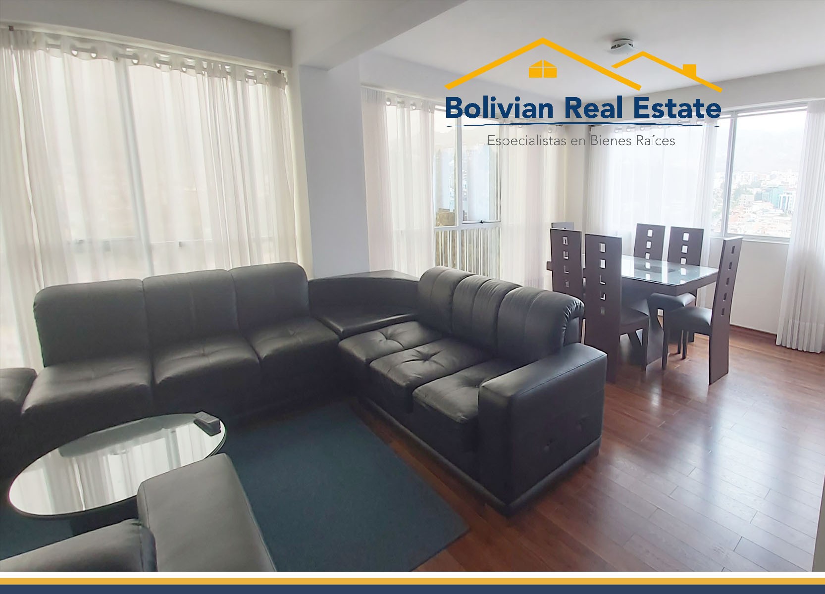 Departamento en AlquilerCALACOTO, Av. BALLIVIAN, TE OFRECEMOS UN  SOLEADO DEPARTAMENTO AMOBLADO EN ALQUILER 4 dormitorios 3 baños 1 parqueos Foto 1
