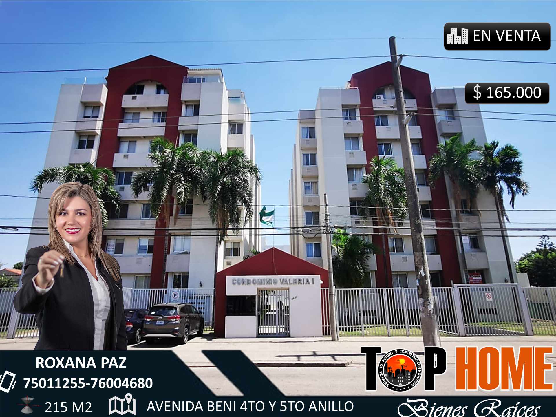 Departamento en Entre 4to y 5to anillo Norte en Santa Cruz de la Sierra 3 dormitorios 3 baños 2 parqueos Foto 1