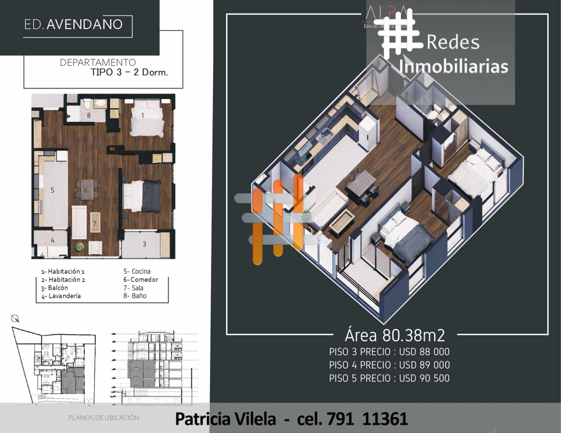 Departamento en VentaHERMOSOS DEPARTAMENTOS A ESTRENAR EN LA ZONA SUR - 1, 2 Y 3 DORMITORIOS 2 dormitorios 1 baños  Foto 14