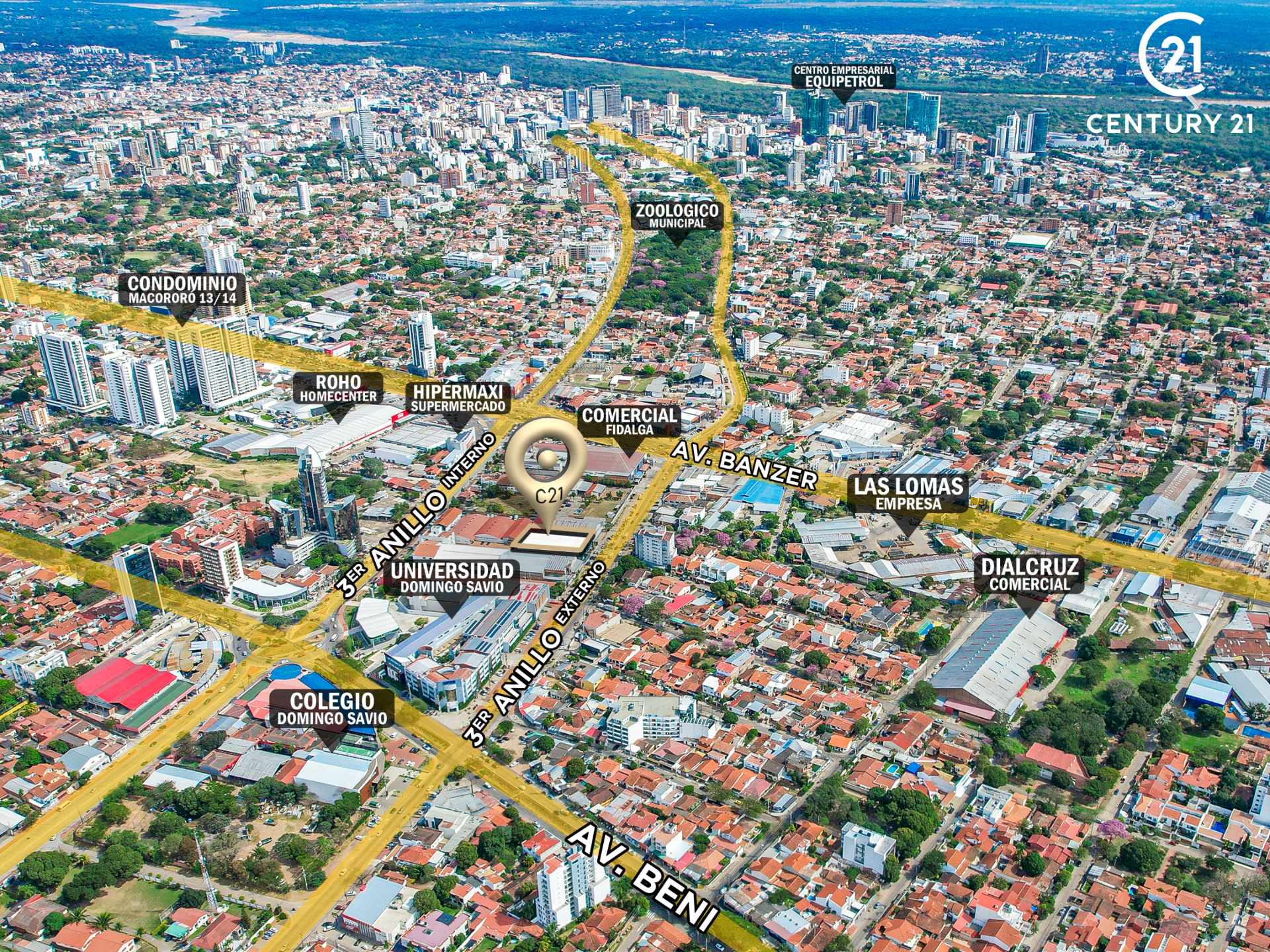 Terreno en VentaSOBRE 3ER ANILLO EXTERNO ENTRE AV. CRISTO REDENTOR Y BENI    Foto 2