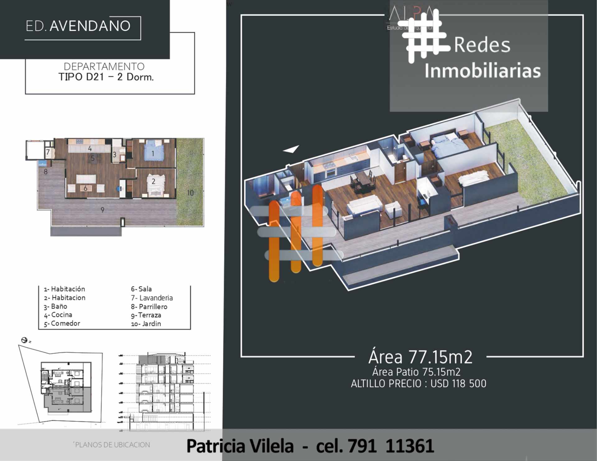 Departamento en VentaHERMOSOS DEPARTAMENTOS A ESTRENAR EN LA ZONA SUR - 1, 2 Y 3 DORMITORIOS 2 dormitorios 1 baños  Foto 17