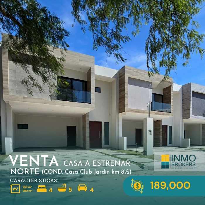 Casa 🟡 𝗭𝗢𝗡𝗔 𝗡𝗢𝗥𝗧𝗘
𝗖𝗮𝘀𝗮 𝗠𝗼𝗱𝗲𝗿𝗻𝗮! 🟡
 c/4 Suites 
