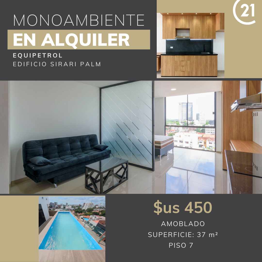 Departamento en AlquilerEquipetrol, Monoambientes amoblados en Alquiler 1 dormitorios 1 baños  Foto 3